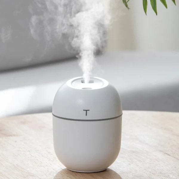 Humidifier With Warm Led Outline | USB Portable Air Humidifier | For Home, Office & Car Mist Air Fresheners