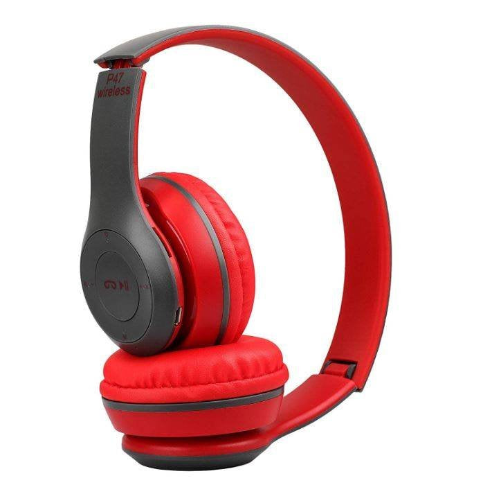 P47 Wireless Headphones | Microphone Support FM Radio